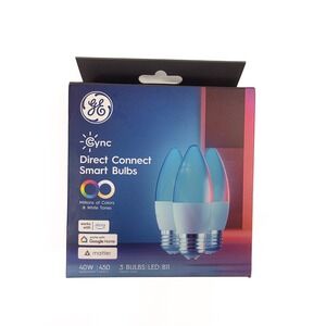 GE Cync E12 Candelabra Smart LED Bulbs Smart Home WiFi Color & Tone Changing NWB